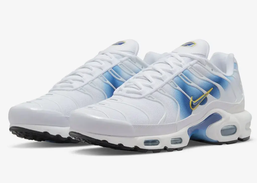 Nike Air Max Plus Tn Spray Paint Swoosh White Blue